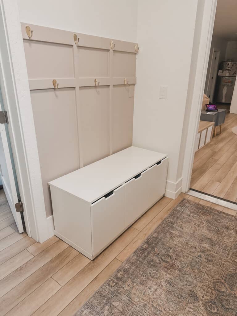 How to Build Board and Batten Wall: Mudroom Makeover (Part One)