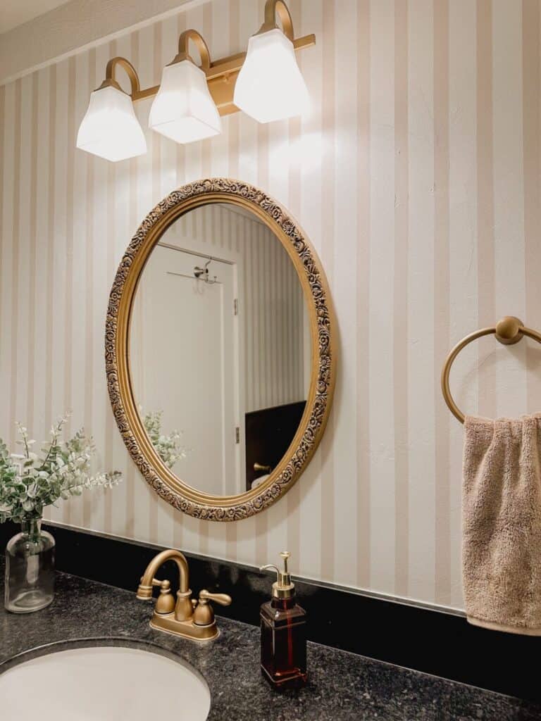 How to: Tips for Painting Striped Walls and Bathroom Makeover Featuring the Ugliest Shower