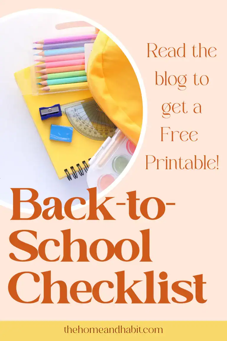 Back to School Checklist: The One We Actually Use