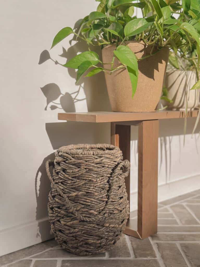 DIY Plant Stand: Easy Wood Bench for Houseplants