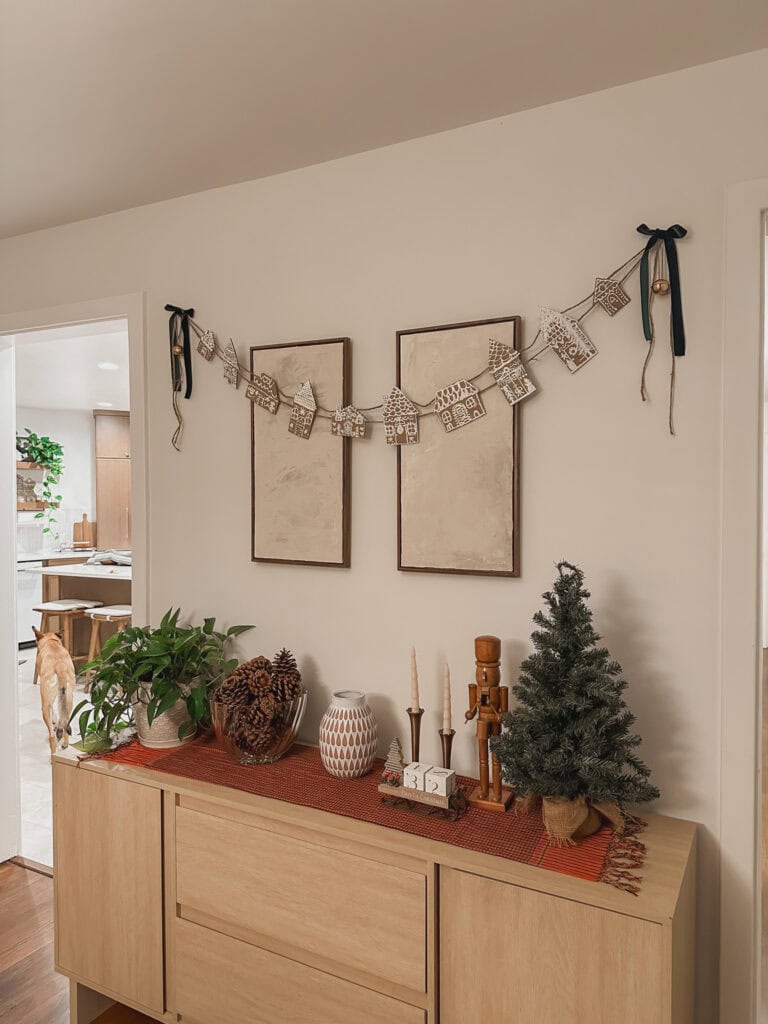 DIY Gingerbread Garland (A Simple, Kid-Friendly Christmas Craft)