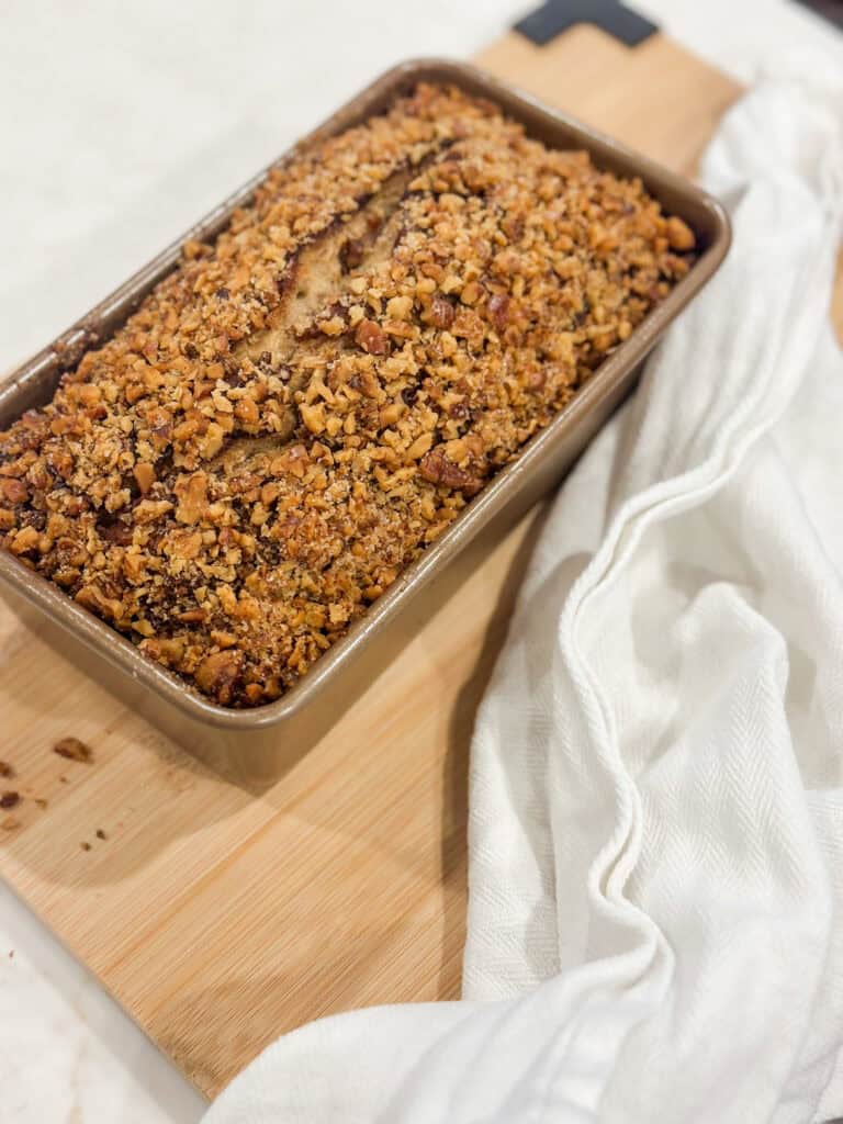 Cinnamon Roll Banana Nut Bread Vegan & Gluten-Free